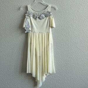 Cream/Yellow Lyrical Dance Costume